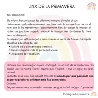Vista previa - Tarjetas / Manipulativos - Lince®️ Primavera - página 1