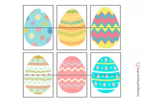 Vista previa - Tarjetas / Manipulativos - Completem els ous de Pasqua - página 2
