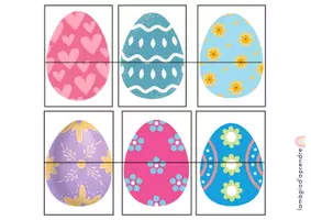 Vista previa - Tarjetas / Manipulativos - Completem els ous de Pasqua - página 3