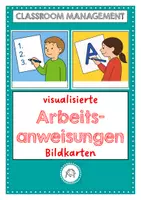 Vorschau - Fördermaterial/Inklusion - Arbeitsanweisungen visualisieren. Bildkarten - Deckblatt