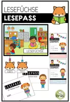 Vorschau - Arbeitsblätter - Lesepass Lesefuchs – Leseförderung & Motivation Grundschule (Klasse 1–4) - Deckblatt