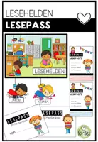 Vorschau - Poster - Lesehelden - Lesemotivation - Lesepass - Grundschule - Superhelden - Deckblatt