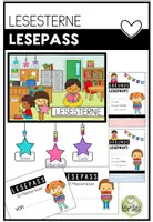 Vorschau - Arbeitsblätter - Lesesterne - Lesepass - Lesemotivation - Grundschule - Deckblatt