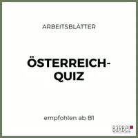 Vorschau - Quiz - Österreichquiz | kulturreflexives Lernen | B1 - Deckblatt