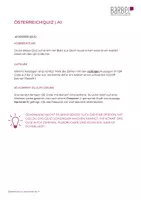Vorschau - Quiz - Österreichquiz | kulturreflexives Lernen | A1 - Seite 1