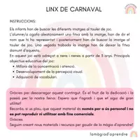 Vista previa - Tarjetas / Manipulativos - Lince®️ Carnaval - página 1