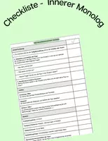 Vorschau - Arbeitsblätter - Checkliste - Innerer Monolog - Deckblatt