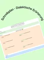 Vorschau - Arbeitsblätter - Schreibplan: Dialektische Erörterung Schritt für Schritt - Deckblatt