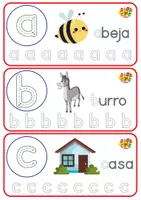 Vista previa - Hojas de trabajo - Fichas de letras minúsculas - página 3