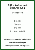 Vorschau - Spiele - DDR – Struktur und Überwachung (Escape Room) - Deckblatt