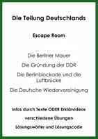 Vorschau - Spiele - Die Teilung Deutschlands (Escape Room) - Deckblatt