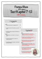 Vorschau - Arbeitsblätter - Test 7. - 12. Kapitel HSAP 25/26 Pflichtlektüre "Pampa Blues" - Deckblatt