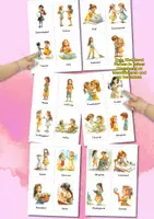 Vorschau - Bildkarten - Werte-Bildkarten Kinder – 48 Karten mit Mädchen-Illustrationen für Wertebewusstsein und Sprache - Seite 2
