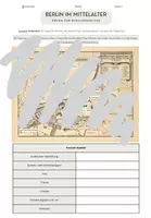 Vorschau - Arbeitsblätter - Stadt Berlin im Mittelalter - Bildanalyse - Deckblatt