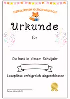 Vorschau - Arbeitsblätter - Lesefuchs - Materialpaket - inkl. Lesepässe, Plakat, Girlande, Lesezeichen und Urkunden - Seite 3