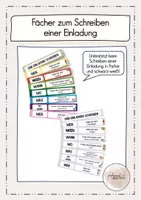 Vorschau - Anderer Materialtyp - Fächer als Hilfe zum Schreiben einer Einladung - Deckblatt
