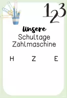 Vorschau - Anderer Materialtyp - Unsere Schultage Zählmaschine mit Zahlen - Seite 1