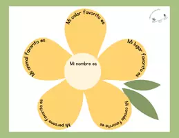 Vista previa - Manualidades / Dibujos para colorear - Llenemos la flor con mis preferencias - Portada
