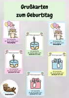 Vorschau - Anderer Materialtyp - Glückwunschskarte zum Geburtstag für deine Otterklasse - Deckblatt