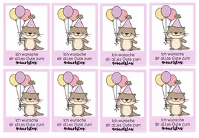Vorschau - Anderer Materialtyp - Glückwunschskarte zum Geburtstag für deine Otterklasse - Seite 3