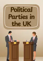 Vorschau - Arbeitsblätter - Britische Parteien – UK Politics, Parteienlandschaft, Ideologien - Deckblatt