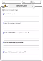 Vorschau - Arbeitsblätter - Biotechnologie Arbeitsblätter mit Fragen + Lösungen Technik AB - Seite 3