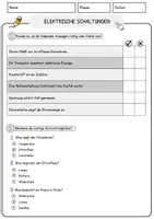 Vorschau - Arbeitsblätter - Elektrische Schaltungen Arbeitsblätter mit Fragen + Lösungen Technik AB - Seite 2