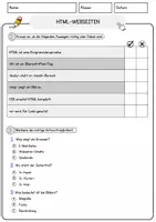 Vorschau - Arbeitsblätter - HTML-Webseiten Arbeitsblätter mit Fragen + Lösungen Technik AB - Seite 2