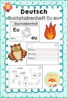 Vorschau - Arbeitsblätter - Miniheft zum Buchstaben Eu eu - Deckblatt
