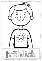 Vorschau - Arbeitsblätter - Meine Gefühle Ausmalbilder Grundschule Klasse 1-4 - Seite 2
