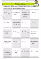 Vorschau - Arbeitsblätter - Aufwärmspiel Mathebingo zum Warmrechnen und Kennenlernen - Seite 2