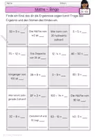 Vorschau - Arbeitsblätter - Aufwärmspiel Mathebingo zum Warmrechnen und Kennenlernen - Seite 3