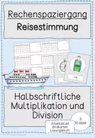 Vorschau - Arbeitsblätter - Rechenspaziergang halbschriftlich multiplizieren und dividieren - Deckblatt