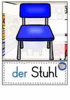 Vorschau - Bildkarten - Bildkarten - Klassenzimmer (DaZ/DaF) - Seite 1