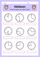 Voorbeeld - Kloklezen 2de leerjaar/groep 4 - Pagina 2
