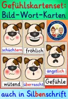 Vorschau - Fördermaterial/Inklusion - Gefühle Bildkarten - Gefühlskarten (Hund Version) - Deckblatt