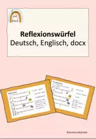 Vorschau - Spiele - Reflexionswürfel - Deutsch, Englisch, docx - Deckblatt
