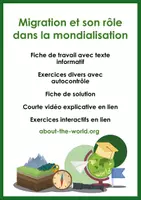 Aperçu - Feuilles d'exercices - Migration et son rôle dans la mondialisation - Page de couverture