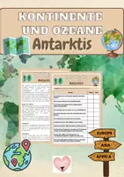 Vorschau - Arbeitsblätter - Kontinente - Deckblatt