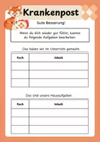 Vorschau - Aufgabenkarten - Krankenpost - Fuchsklasse - Seite 2