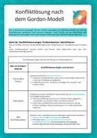 Vorschau - Arbeitsblätter - Konfliktlösung mit Gordon-Modell - handlungsorientierter Unterricht - Seite 1