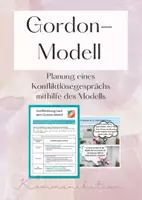Vorschau - Arbeitsblätter - Konfliktlösung mit Gordon-Modell - handlungsorientierter Unterricht - Deckblatt