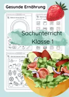 Vorschau - Arbeitsblätter - Gesunde Ernährung Sachunterricht Grundschule Klasse 1 - Deckblatt