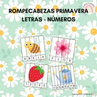Vista previa - Tarjetas / Manipulativos - Puzzle primavera - Portada