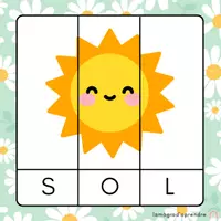 Vista previa - Tarjetas / Manipulativos - Puzzle primavera - página 2