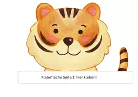 Vorschau - Mal- und Bastelvorlagen - Türschild Tigerklasse - Seite 1