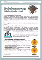 Vorschau - Arbeitsblätter - ERDBEBEN - Wie werden sie gemessen? Ausführliche Erklärung mit Aufgaben und Lösungen - Seite 1