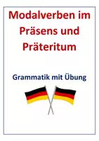 Vorschau - Arbeitsblätter - Modalverben (Grammatik Präsens und Präteritum) - Deckblatt