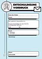 Vorschau - Anderer Materialtyp - Entschuldigung Vordruck für Eltern (PDF) - Abenteuer Klassenzimmer - Seite 3