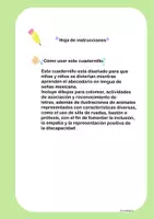 Vista previa - Hojas de trabajo - Abecedario LSM para colorear- Lengua de señas mexicana (inclusion y diversidad) - página 2